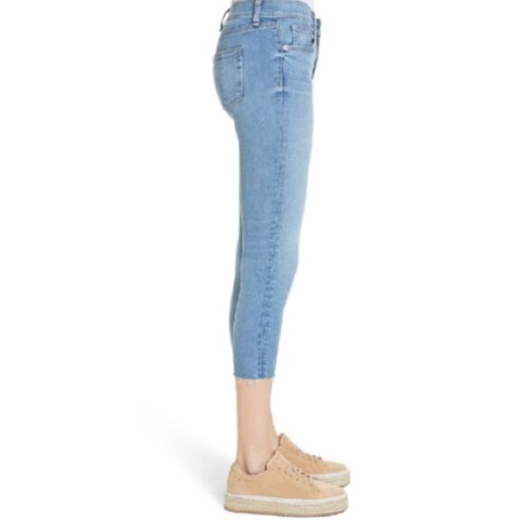 Rag & Bone Raw Hem Capri Skinny Jeans In Levee - Picture 3 of 7